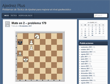 Tablet Screenshot of ajedrezplus.com